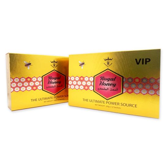 2 Boxes Royal Honey for Men (VIP) 20 Gram Sachets x 24 in total Royal
